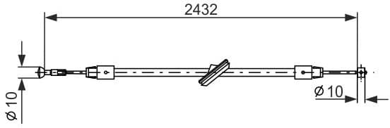 Cable Pull, parking brake 1 987 477 198 - image 10