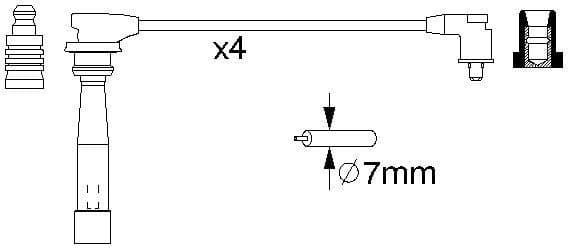 Ignition Cable Kit 0986356970 - image 10