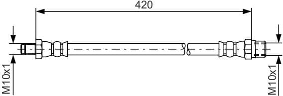 Brake Hose 1 987 476 077 - image 6