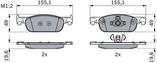 Brake Pad Set, disc brake 0986424021 - image 6