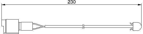 Warning Contact, brake pad wear 1987474910 - image 6