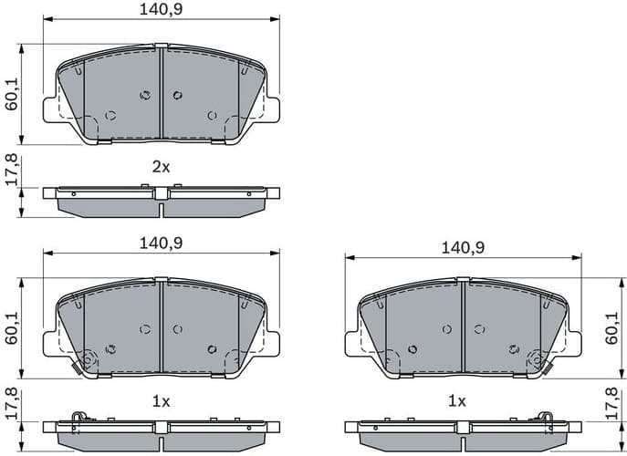 Brake Pad Set, disc brake 0 986 424 491 - image 4