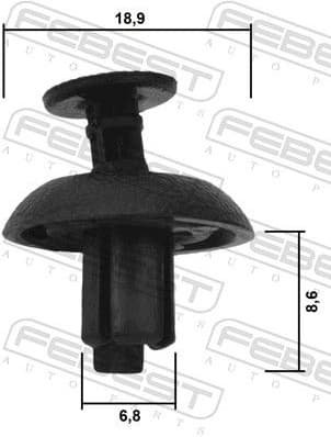 Clip, trim/protection strip 88570-088 - image 2