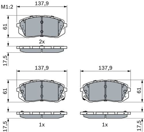 Brake Pad Set, disc brake 0986494905 - image 10