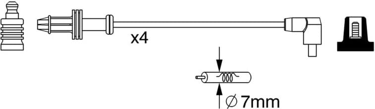 Ignition Cable Kit 0986357240 - image 10