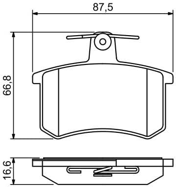 Brake Pad Set, disc brake 0986494846 - image 13