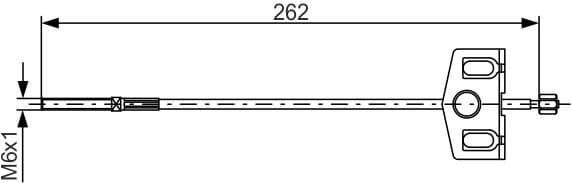 Cable, parking brake 1 987 482 337 - image 2