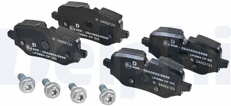 Brake Pad Set, disc brake LP3884