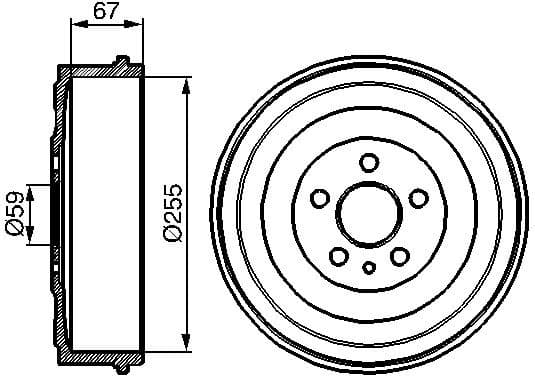 Brake Drum 0986477144 - image 2