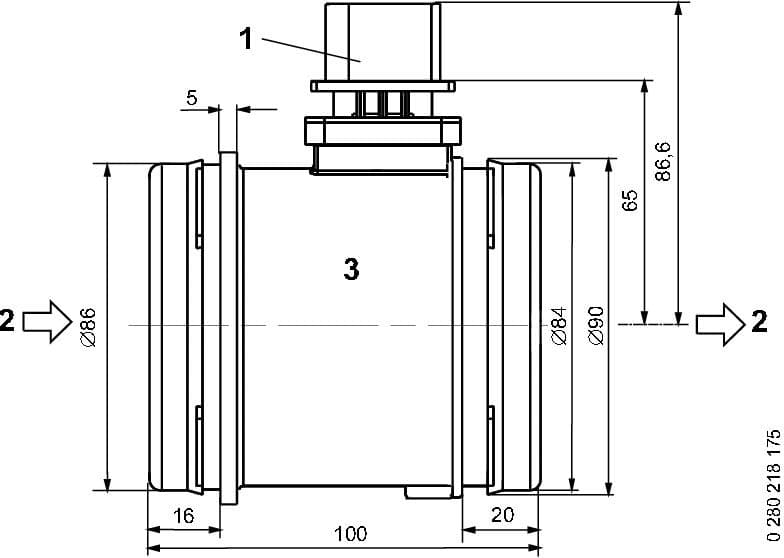 Mass Air Flow Sensor 0280218175 - image 8