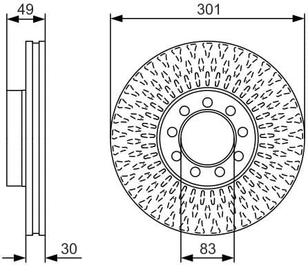 Brake Disc 0986479A23 - image 2