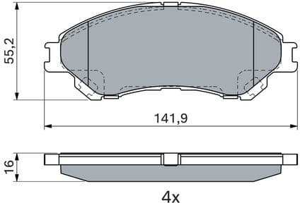 Brake Pad Set, disc brake 0986494936 - image 14