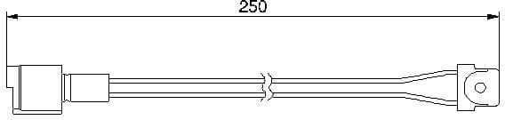 Warning Contact, brake pad wear 1987474905 - image 6