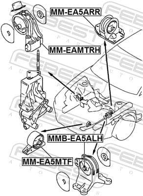 Mounting, engine MMB-EA5ALH - image 2