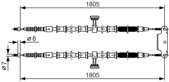 Cable Pull, parking brake 1 987 477 907 - image 6