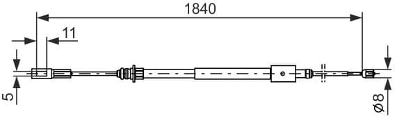 Cable Pull, parking brake 1 987 477 712 - image 6