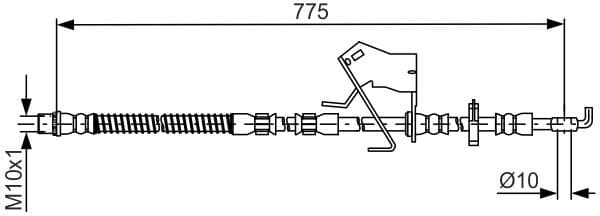 Brake Hose 1 987 481 684 - image 2