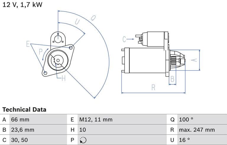 Starter 0986024030 - image 2