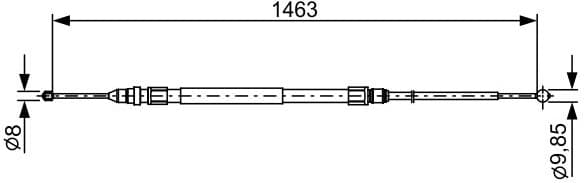 Cable Pull, parking brake 1987482492 - image 2