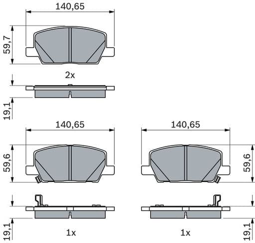 Brake Pad Set, disc brake 0 986 424 896 - image 5