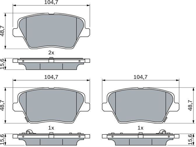 Brake Pad Set, disc brake 0 986 424 864 - image 14