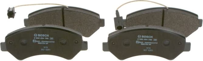 Brake Pad Set, disc brake 0986494799 - image 2