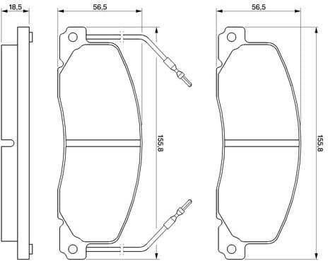 Brake Pad Set, disc brake 0986460946 - image 14