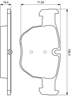Brake Pad Set, disc brake 0986424687 - image 8