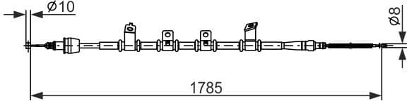 Cable Pull, parking brake 1987482922 - image 2