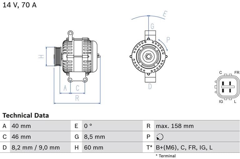Alternator Eco 0986082800 - image 3