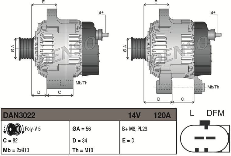 Alternator DAN3022 - image 3