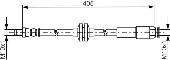 Brake Hose 1 987 481 671 - image 2