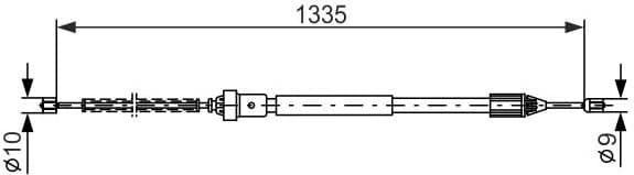 Cable Pull, parking brake 1 987 477 783 - image 2