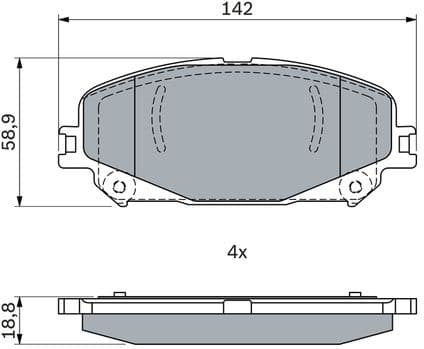 Brake Pad Set, disc brake 0 986 424 939 - image 6