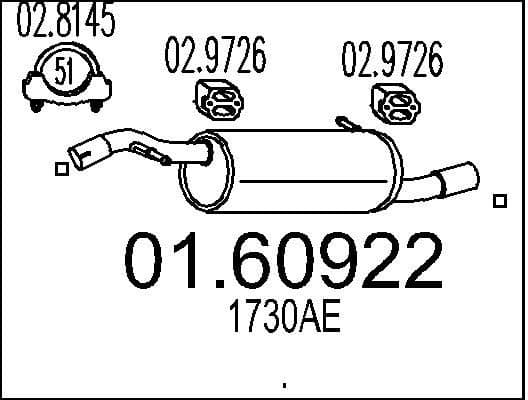 Rear Muffler 01.60922