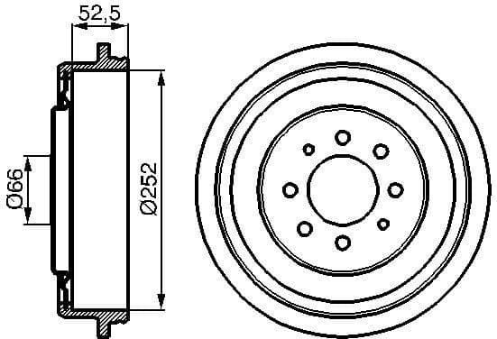 Brake Drum 0986477067 - image 2