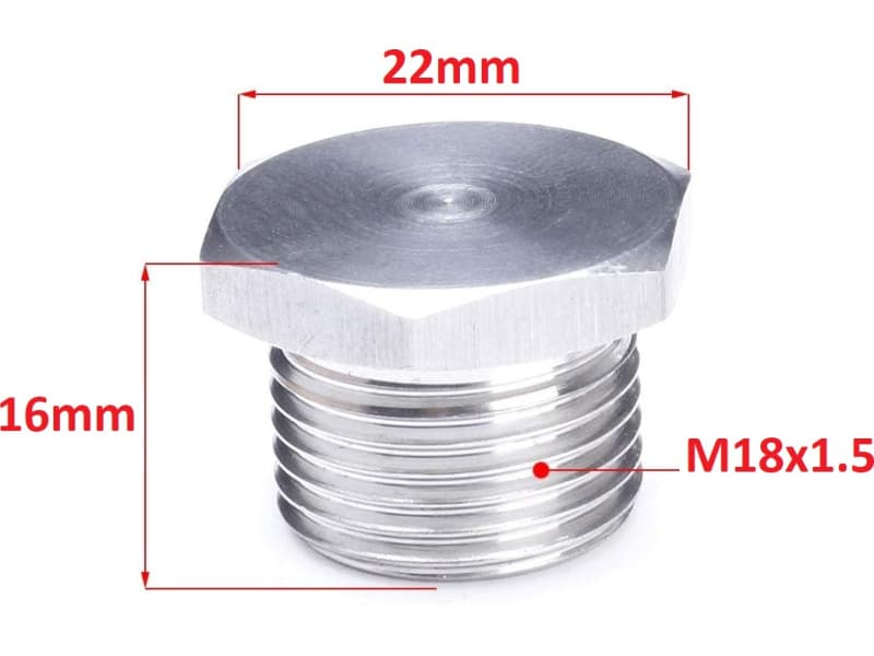 Liambda zondo skylės kamštis, aklė - INOX9118 - image 2