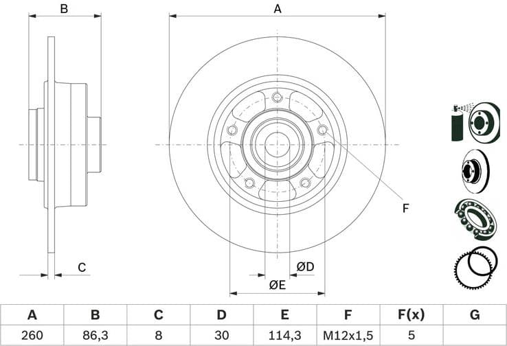 Brake Disc 0986479E78 - image 10