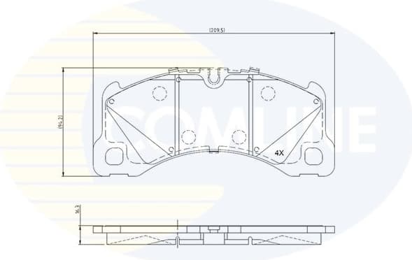 Brake Pad Set, disc brake CBP03054