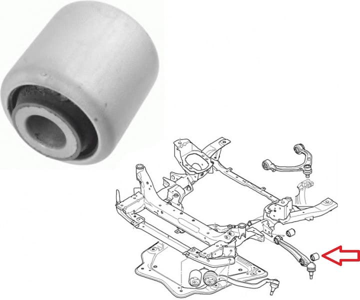 Silentblock front axle 33252 01