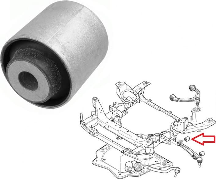 Silentblock front axle 37144 01