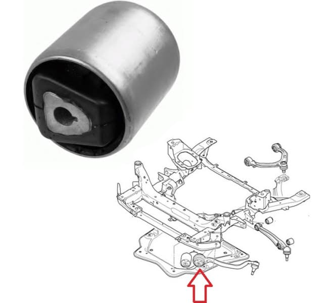 Silentblock front axle 36000 01