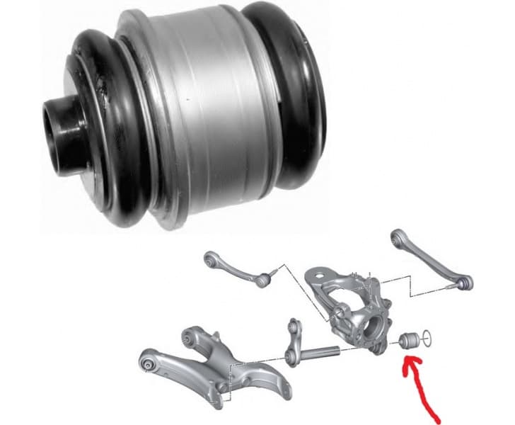 Silentblock rear axle 31173 01