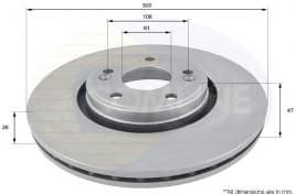 Brake disc, 1pcs FRONT ADC1537V - image 2
