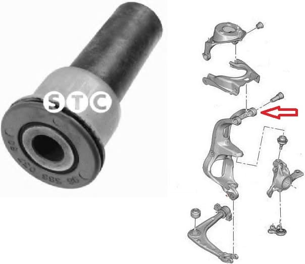 Silentblock front axle T405229