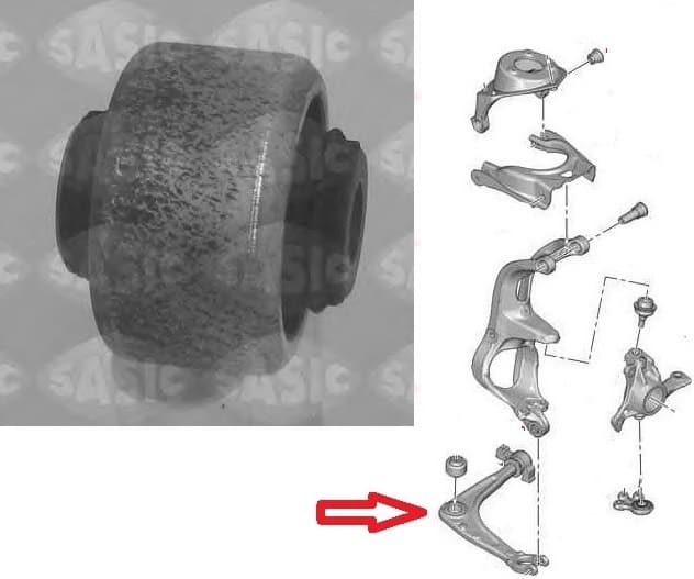 Silentblock front axle 2250002 - image 2