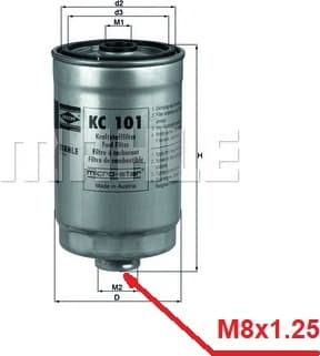 Filter diesel fuel KC101