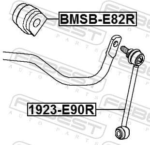 Link/Coupling Rod, stabiliser bar 1923-E90R - image 2