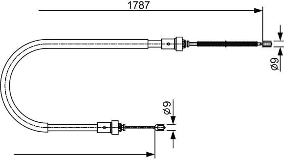 Cable Pull, parking brake 1987482410 - image 2