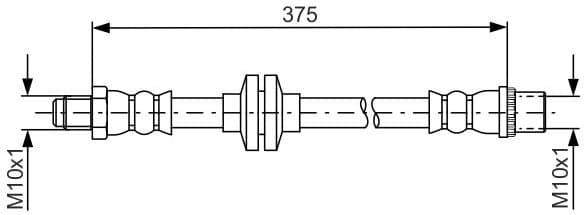 Brake Hose 1 987 481 695 - image 2
